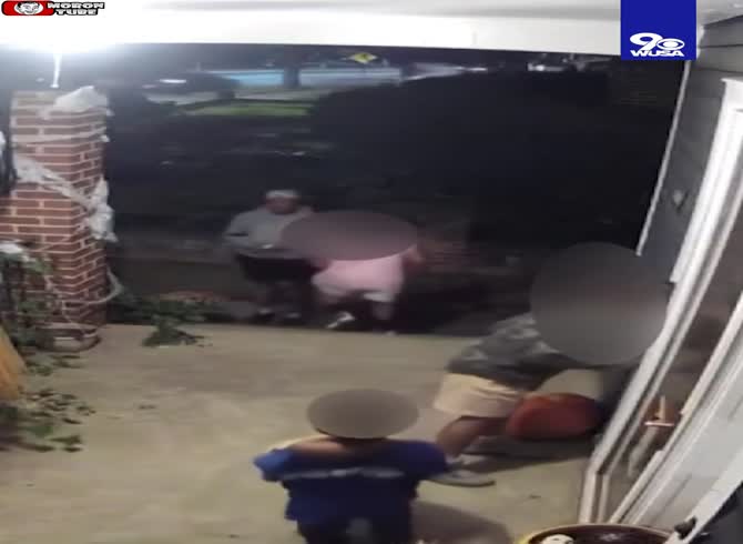 Video :They deceive children into taking decorations during Halloween